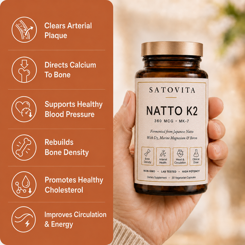 Natto K2 360 MCG — For Bones & Arteries