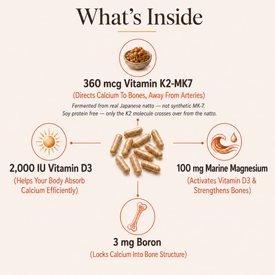 Natto K2 360 MCG — For Bones & Arteries