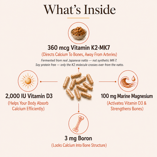 Natto K2 360 MCG — For Bones & Arteries