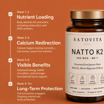 Natto K2 360 MCG — For Bones & Arteries