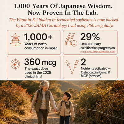 Natto K2 360 MCG — For Bones & Arteries