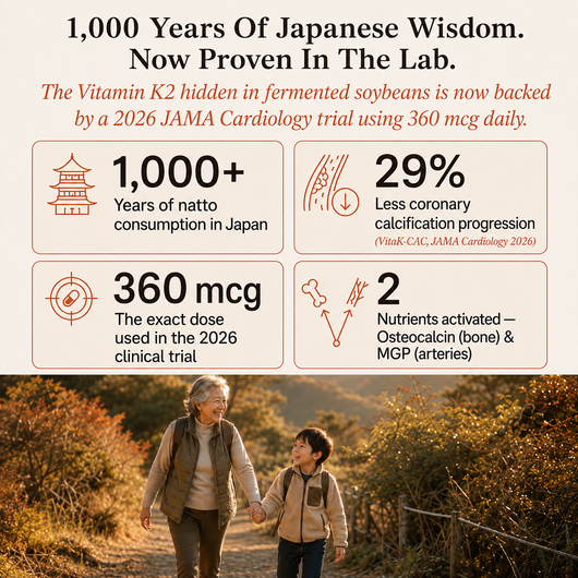 Natto K2 360 MCG — For Bones & Arteries