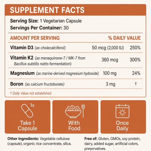 Natto K2 360 MCG — For Bones & Arteries