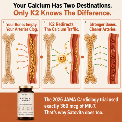 Natto K2 360 MCG — For Bones & Arteries